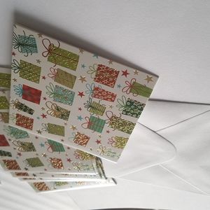 🎅🏼16 Pcs Blank Happy Birthday Card Christmas Cards Cartes de Noël fête 4.5x4.5